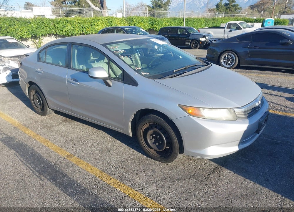 2012 HONDA CIVIC LX VIN: 19XFB2F5XCE310851