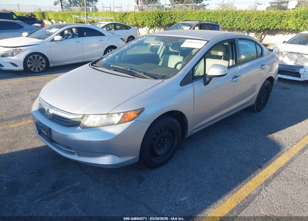 2012 HONDA CIVIC LX VIN: 19XFB2F5XCE310851