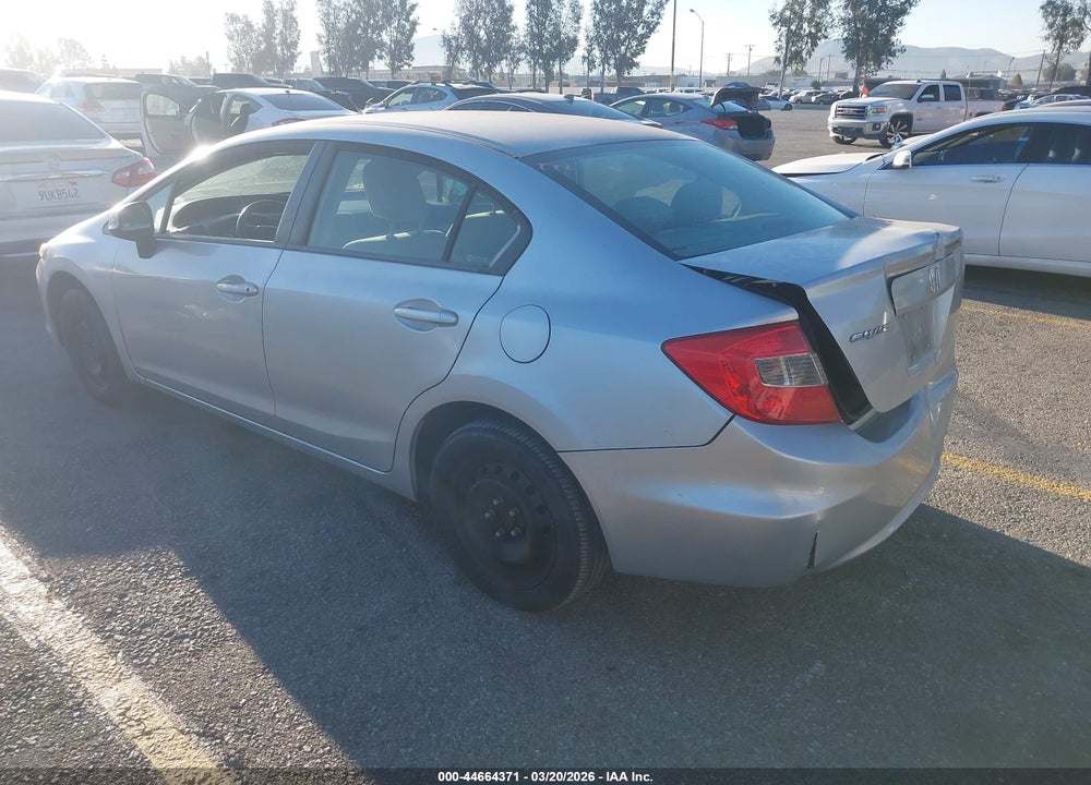 2012 HONDA CIVIC LX VIN: 19XFB2F5XCE310851