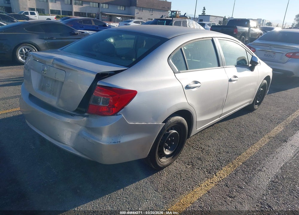 2012 HONDA CIVIC LX VIN: 19XFB2F5XCE310851