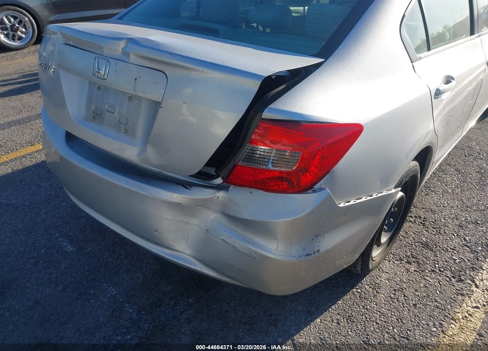 2012 HONDA CIVIC LX VIN: 19XFB2F5XCE310851