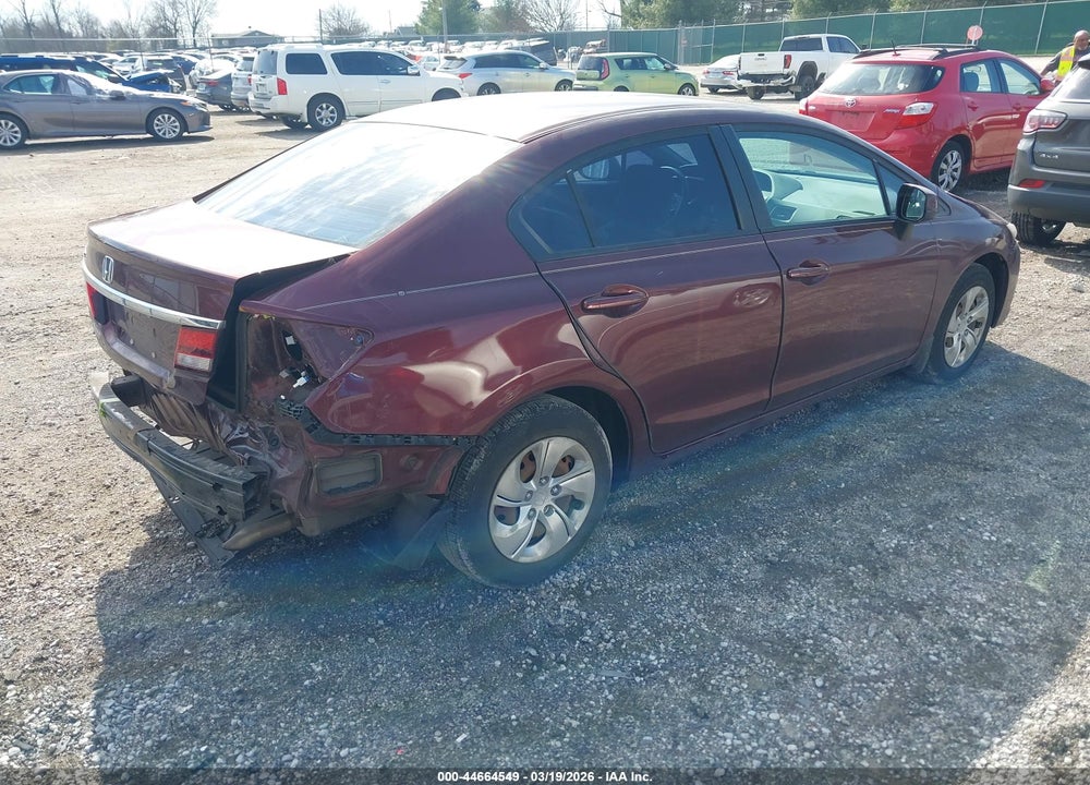 2013 HONDA CIVIC LX VIN: 19XFB2F52DE047093