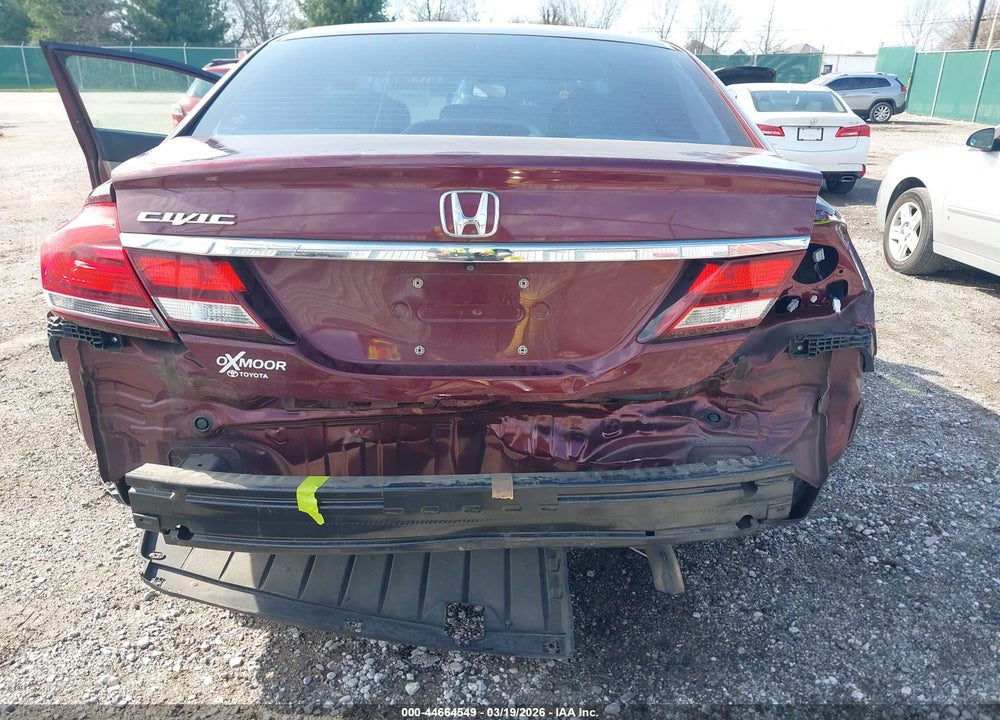 2013 HONDA CIVIC LX VIN: 19XFB2F52DE047093