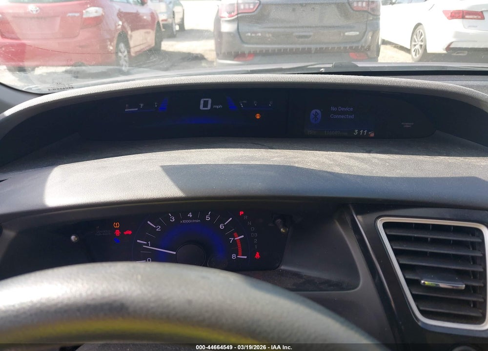 2013 HONDA CIVIC LX VIN: 19XFB2F52DE047093