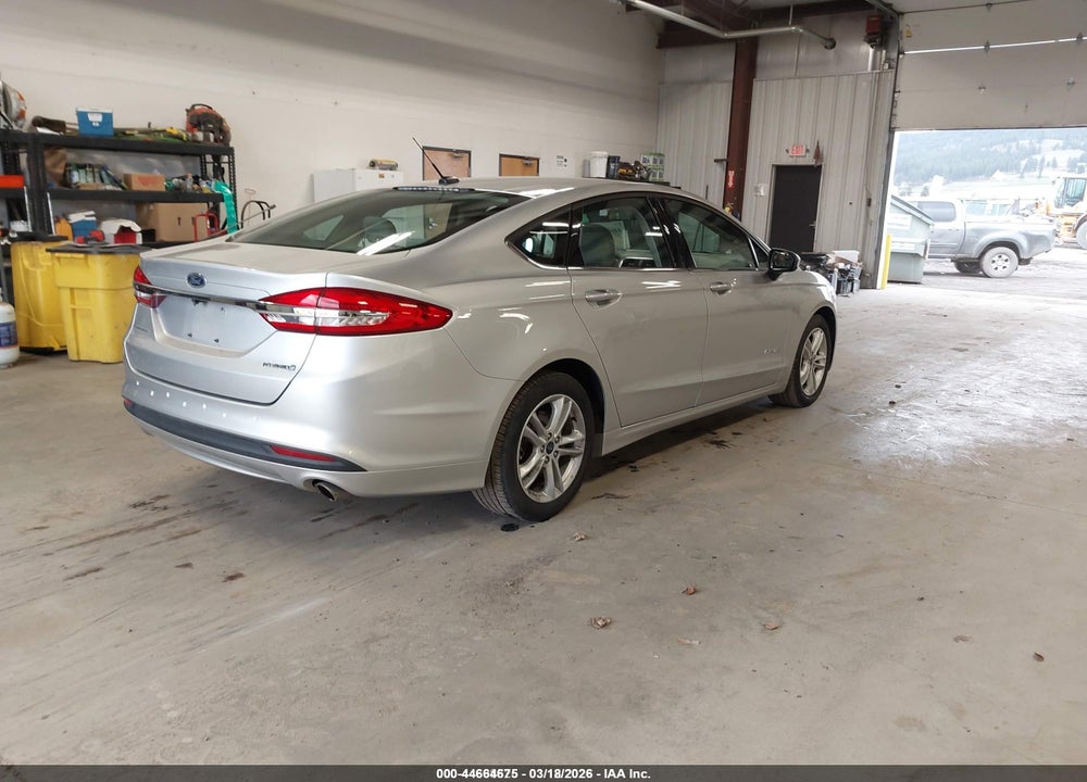 2018 FORD FUSION HYBRID S VIN: 3FA6P0UU6JR100646