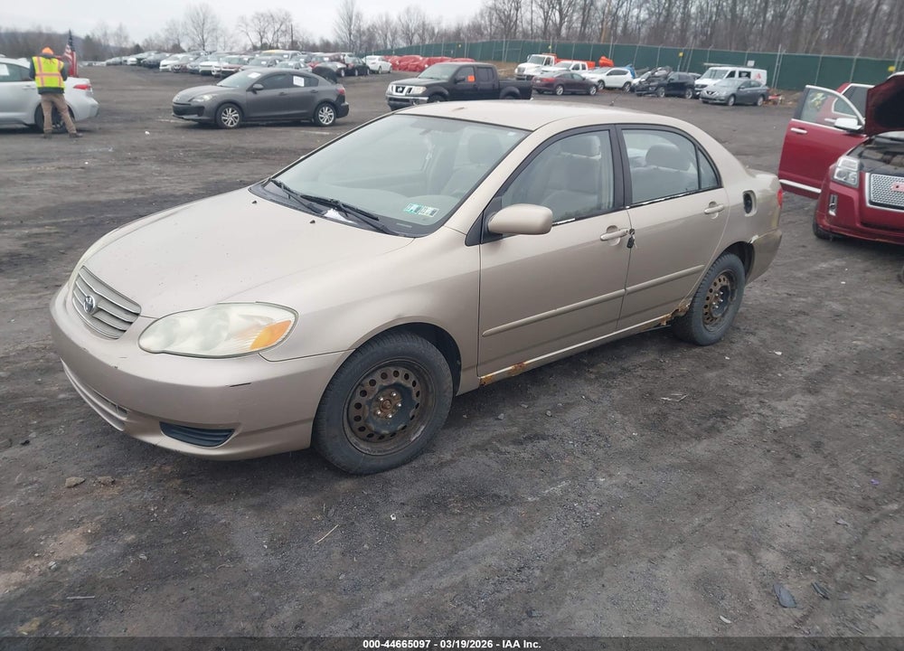 2004 TOYOTA COROLLA LE VIN: 2T1BR32E44C294345
