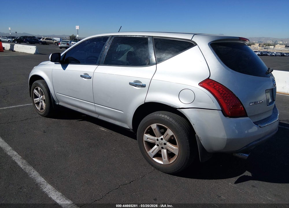 2006 NISSAN MURANO S VIN: JN8AZ08T86W408927