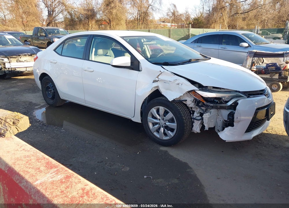 2015 TOYOTA COROLLA LE VIN: 2T1BURHE2FC338225