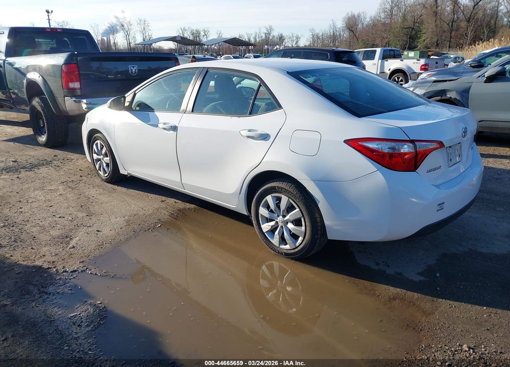 2015 TOYOTA COROLLA LE VIN: 2T1BURHE2FC338225