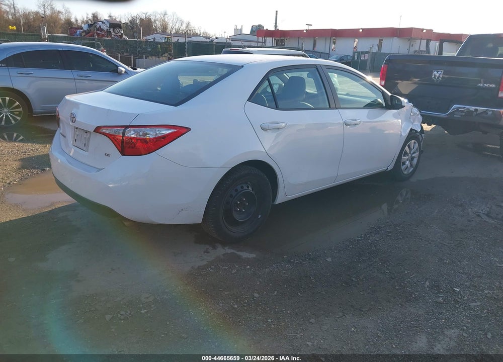 2015 TOYOTA COROLLA LE VIN: 2T1BURHE2FC338225