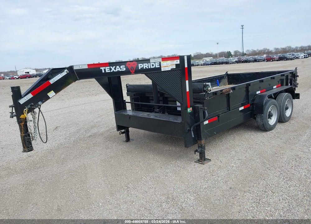 2026 TEXAS PRIDE TRAILERS 14' DUMP GOOSENECK VIN: 7HCGD1428TB083058