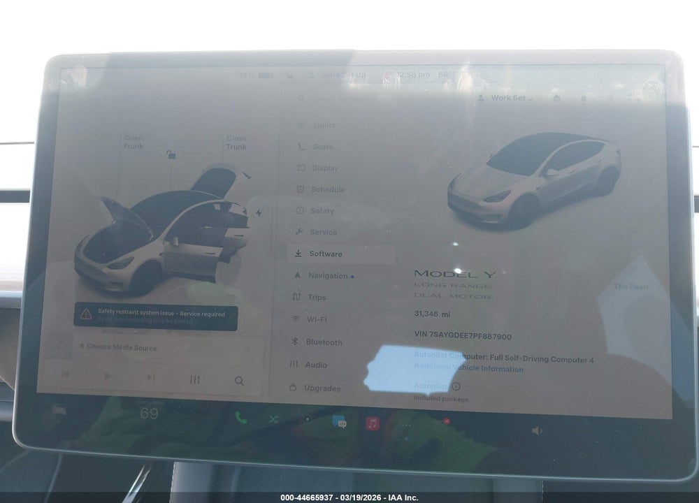 2023 TESLA MODEL Y AWD/LONG RANGE DUAL MOTOR ALL-WHEEL DRIVE VIN: 7SAYGDEE7PF887900