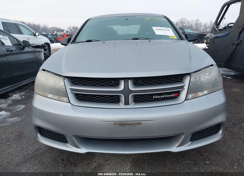 2013 DODGE AVENGER SE V6 VIN: 1C3CDZAG2DN770019