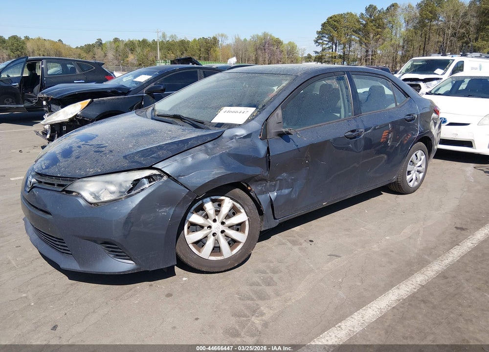 2016 TOYOTA COROLLA LE VIN: 2T1BURHE0GC739581