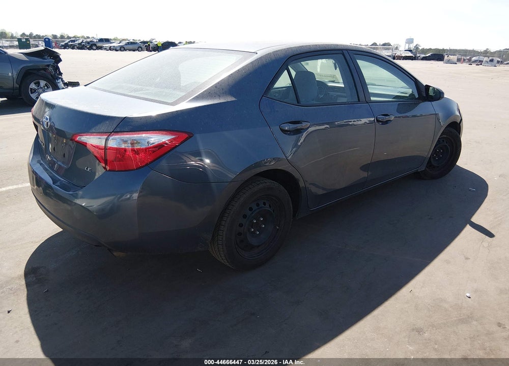 2016 TOYOTA COROLLA LE VIN: 2T1BURHE0GC739581