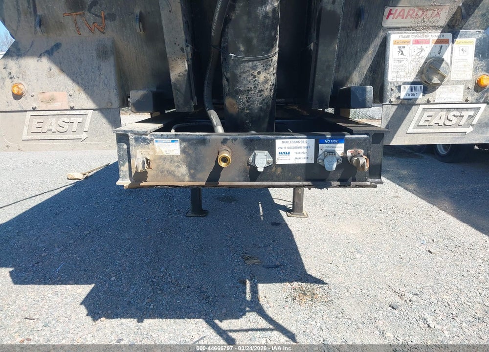 2022 EAST MANUFACTURING DUMP SEMI TRAILER VIN: 1E1D3S282NR078681