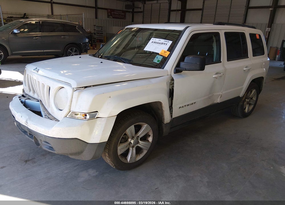 2012 JEEP PATRIOT LATITUDE VIN: 1C4NJPFAXCD539332