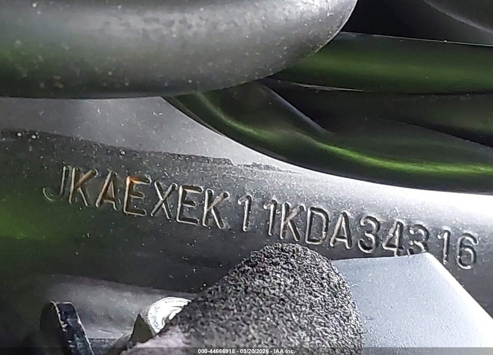 2019 KAWASAKI EX650 F VIN: JKAEXEK11KDA34316