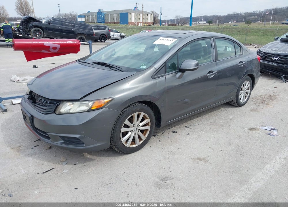 2012 HONDA CIVIC EX VIN: 2HGFB2F81CH312634