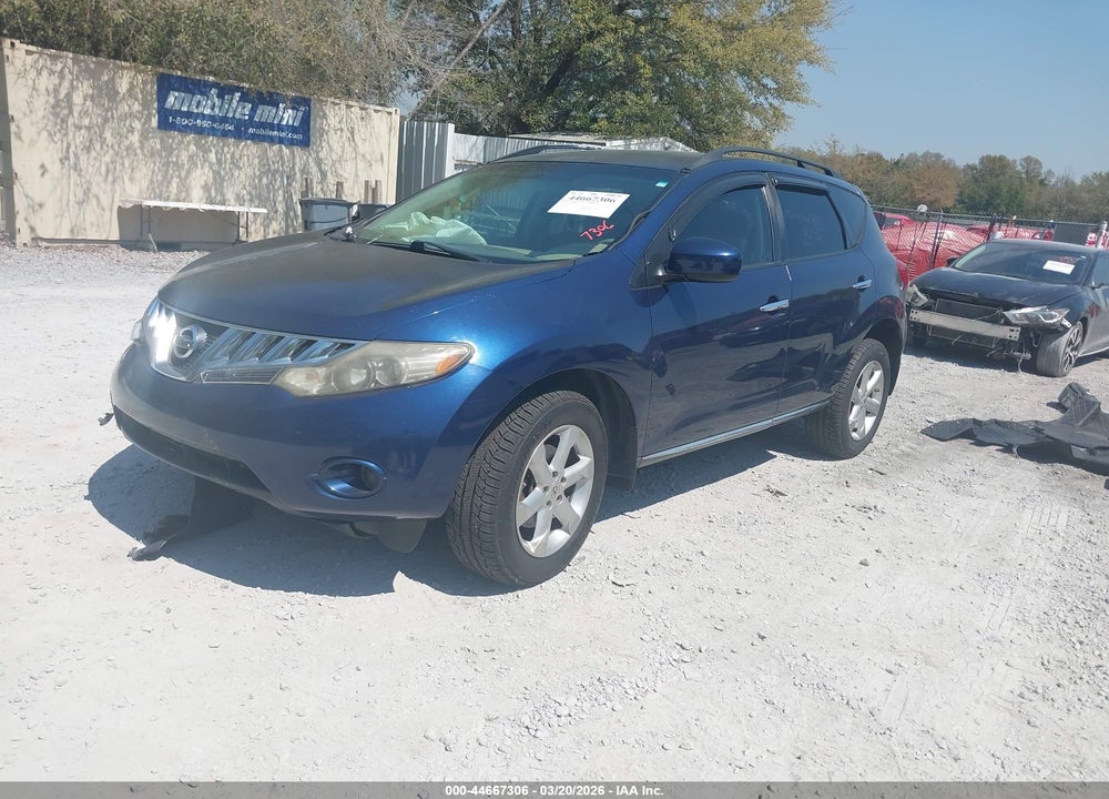 2009 NISSAN MURANO S VIN: JN8AZ18W49W118303