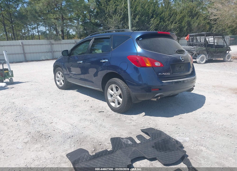 2009 NISSAN MURANO S VIN: JN8AZ18W49W118303