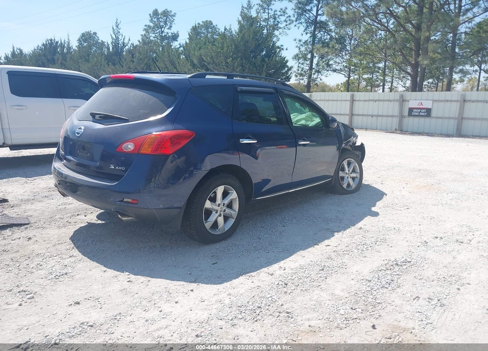 2009 NISSAN MURANO S VIN: JN8AZ18W49W118303