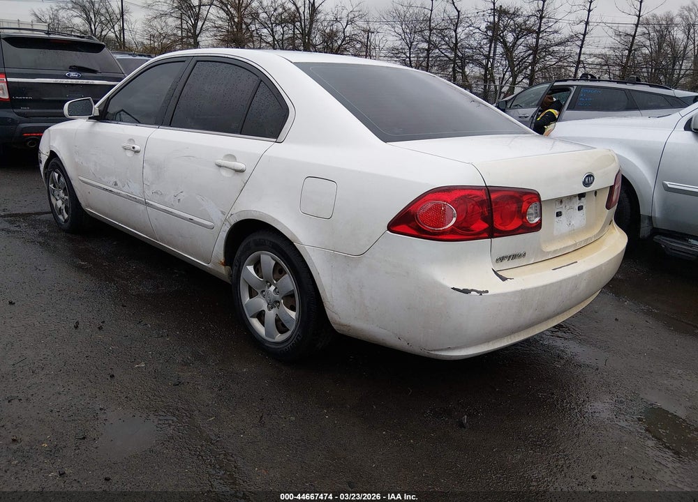 2007 KIA OPTIMA LX VIN: KNAGE123975082687
