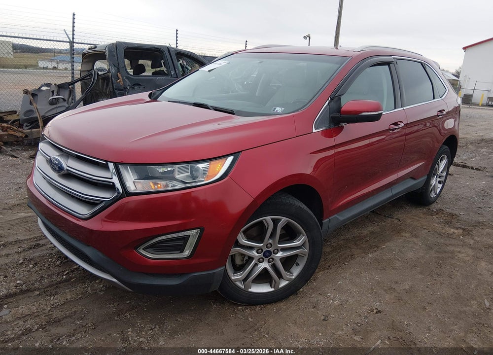 2015 FORD EDGE TITANIUM VIN: 2FMTK4K90FBB75913