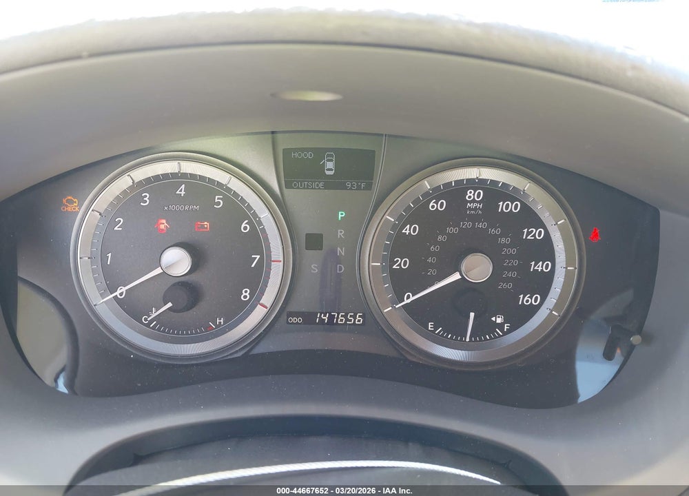 2007 LEXUS ES 350 VIN: JTHBJ46G172067978