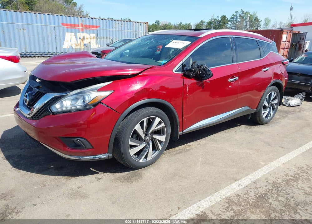 2017 NISSAN MURANO PLATINUM VIN: 5N1AZ2MH9HN108102