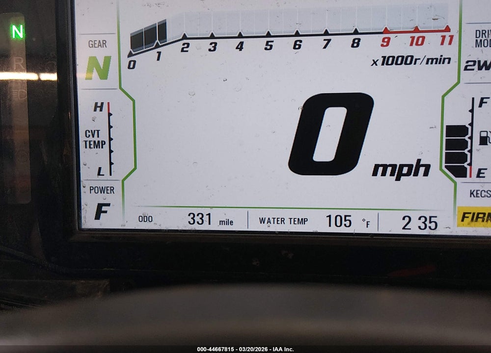 2026 KAWASAKI KRF 1000 VIN: JKARFCD14TB505228