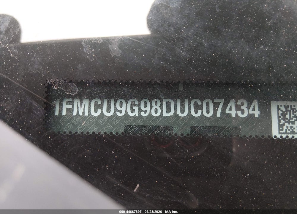 2013 FORD ESCAPE SE VIN: 1FMCU9G98DUC07434