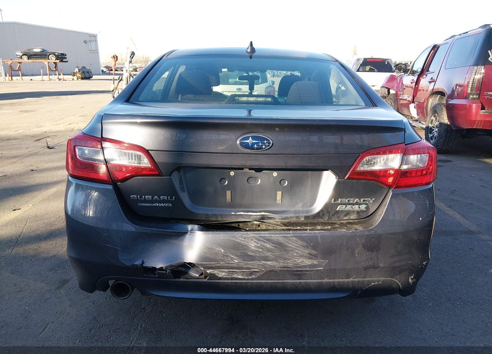 2016 SUBARU LEGACY 2.5I PREMIUM VIN: 4S3BNAF67G3040869