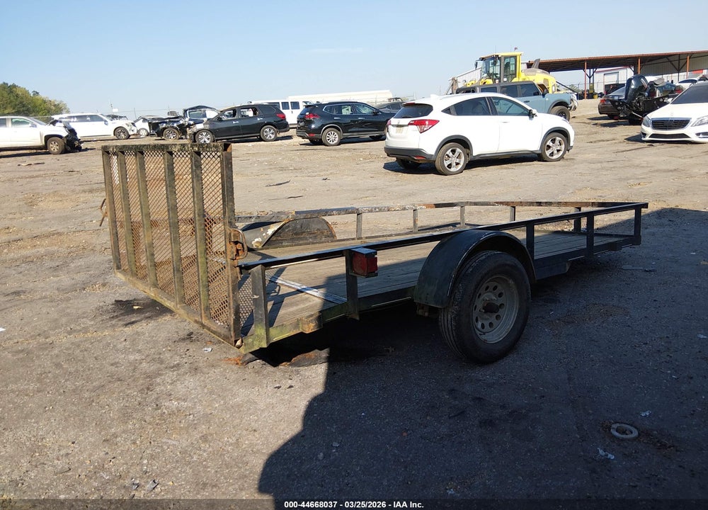 2016 BARR 6X12 UTILITY TRAILER VIN: 53VBU1217GG024472