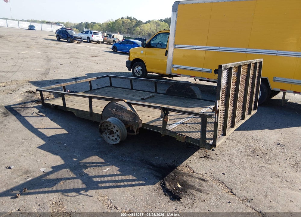 2016 BARR 6X12 UTILITY TRAILER VIN: 53VBU1217GG024472