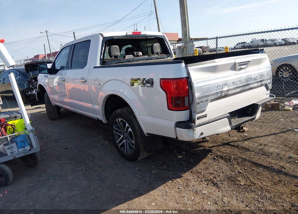 2018 FORD F-150 PLATINUM VIN: 1FTEW1EG0JFB92776