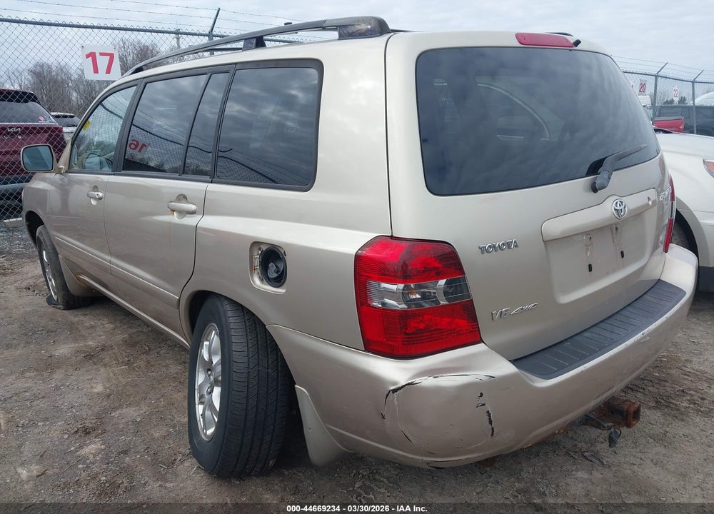 2007 TOYOTA HIGHLANDER V6 VIN: JTEEP21A970225897