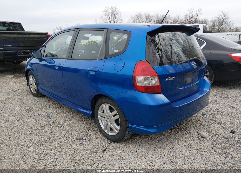 2008 HONDA FIT SPORT VIN: JHMGD38638S021081