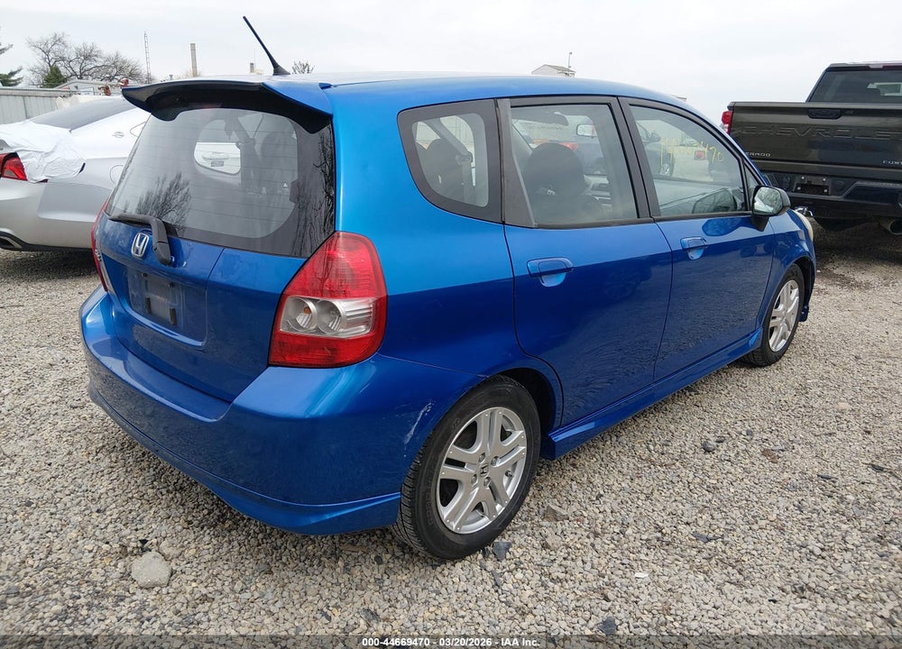 2008 HONDA FIT SPORT VIN: JHMGD38638S021081