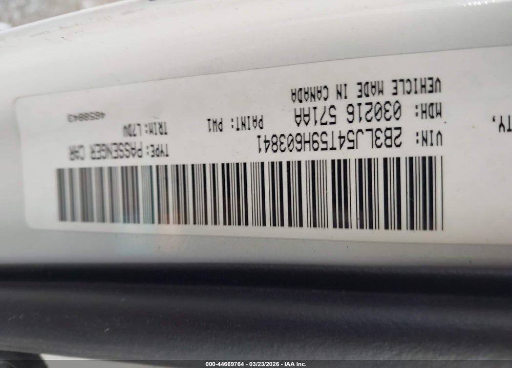 2009 DODGE CHALLENGER R/T VIN: 2B3LJ54T59H603841