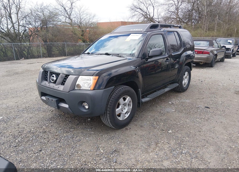 2005 NISSAN XTERRA S VIN: 5N1AN08U05C624217