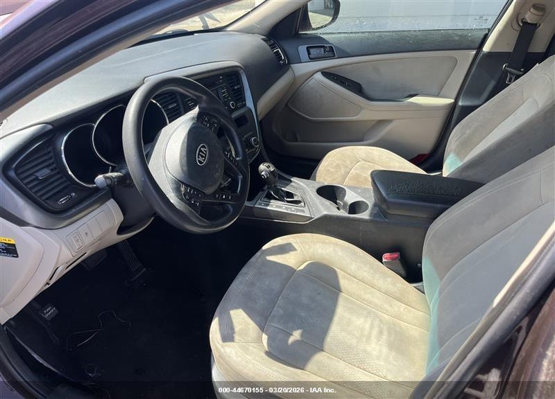 2011 KIA OPTIMA LX VIN: KNAGM4A79B5186405