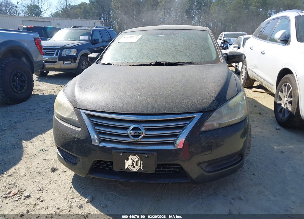 2013 NISSAN SENTRA SV VIN: 1N4AB7AP6DN904758