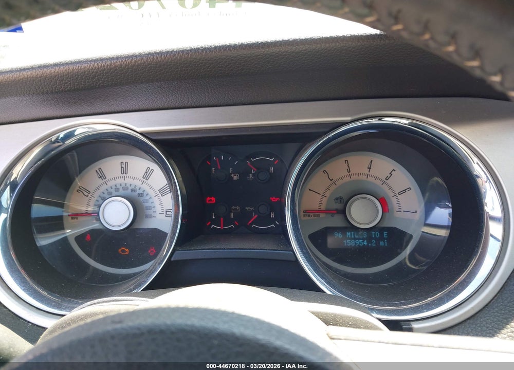 2010 FORD MUSTANG V6/V6 PREMIUM VIN: 1ZVBP8AN9A5101892