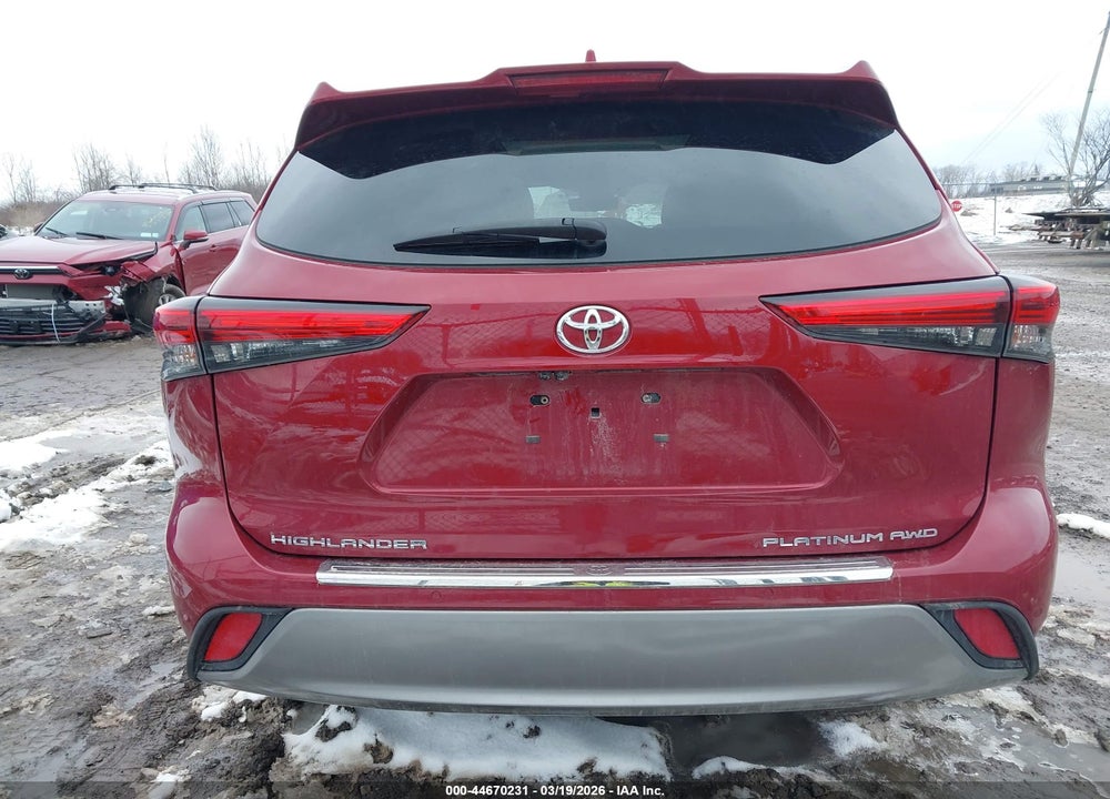 2022 TOYOTA HIGHLANDER PLATINUM VIN: 5TDFZRBHXNS188280