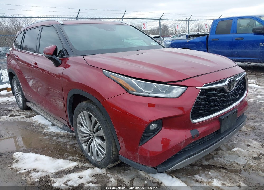 2022 TOYOTA HIGHLANDER PLATINUM VIN: 5TDFZRBHXNS188280