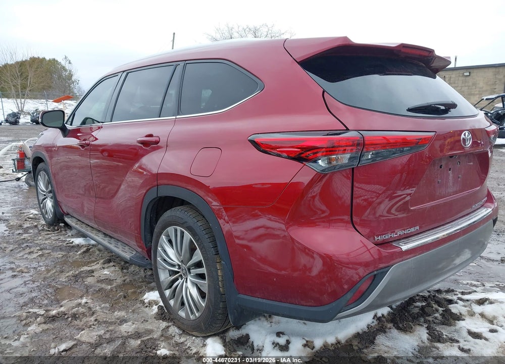 2022 TOYOTA HIGHLANDER PLATINUM VIN: 5TDFZRBHXNS188280