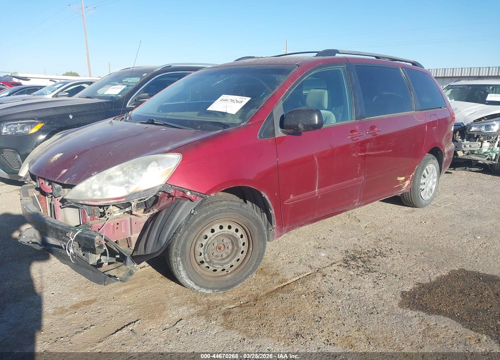 2007 TOYOTA SIENNA LE VIN: 5TDZK23C57S019136