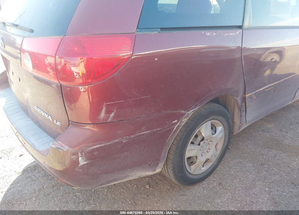 2007 TOYOTA SIENNA LE VIN: 5TDZK23C57S019136