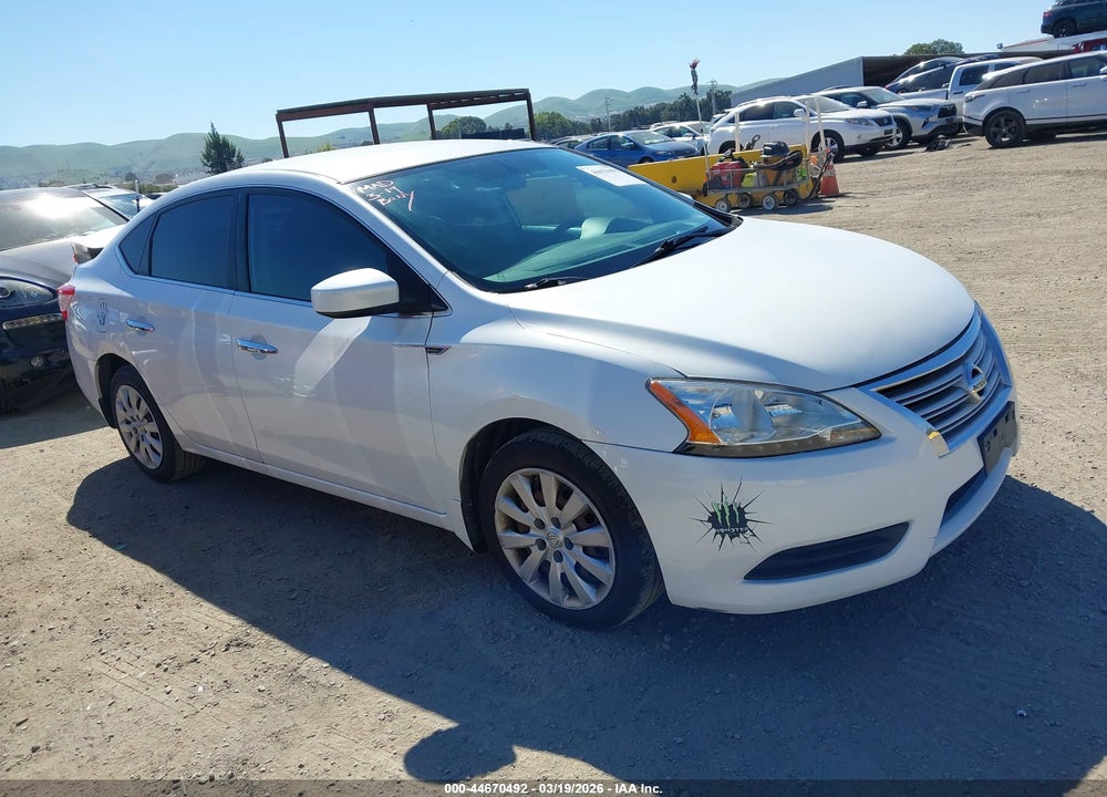 2014 NISSAN SENTRA FE+ S/FE+ SV/S/SL/SR/SV VIN: 3N1AB7AP2EL653221